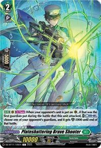 Plateshattering Brave Shooter - DZ-BT11: Symphony of Might & Bloom - Cardfight Vanguard card