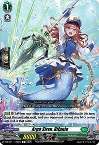 Argo Siren, Rifania - DZ-BT11: Symphony of Might & Bloom - Cardfight Vanguard card