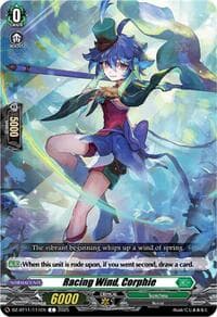 Racing Wind, Corphie - DZ-BT11: Symphony of Might & Bloom - Cardfight Vanguard card