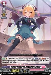 I won't lose to anyone! Alfaxa - DZ-BT11: Symphony of Might & Bloom - Cardfight Vanguard card