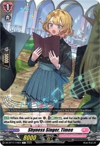 Shyness Singer, Timee - DZ-BT11: Symphony of Might & Bloom - Cardfight Vanguard card
