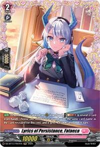 Lyrics of Persistance, Fataeca (FR) - DZ-BT11: Symphony of Might & Bloom - Cardfight Vanguard card