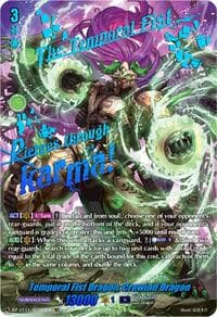 Temporal Fist Dragon, Crowind Dragon (SEC) - DZ-BT11: Symphony of Might & Bloom - Cardfight Vanguard card