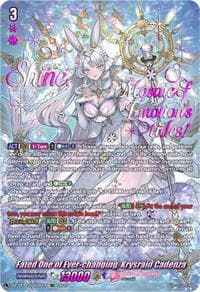 Fated One of Ever-changing, Krysrain Cadenza (SEC) - DZ-BT11: Symphony of Might & Bloom - Cardfight Vanguard card