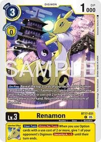 Renamon (BT17-031) (Alternate Art) - Starter Deck 22: Amethyst Mandala Advanced Deck Set - Digimon Card Game card