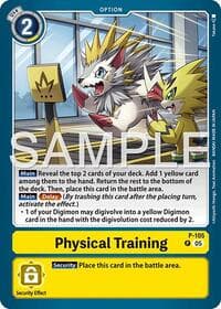 Physical Training (P-105) (Alternate Art) - Starter Deck 22: Amethyst Mandala Advanced Deck Set - Digimon Card Game card