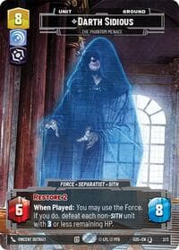Darth Sidious - The Phantom Menace - 2025 Gift Box - Star Wars: Unlimited card