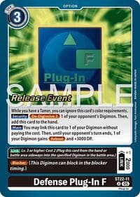 Defense Plug-In F - Starter Deck 22: Amethyst Mandala Advanced Deck Set Release Event Cards - Digimon Card Game card
