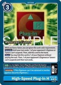High-Speed Plug-In H - Starter Deck 22: Amethyst Mandala Advanced Deck Set Release Event Cards - Digimon Card Game card