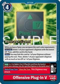 Offensive Plug-In V - Starter Deck 22: Amethyst Mandala Advanced Deck Set Release Event Cards - Digimon Card Game card