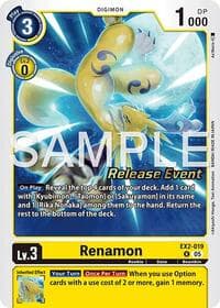 Renamon (EX2-019) (Alternate Art) - Starter Deck 22: Amethyst Mandala Advanced Deck Set Release Event Cards - Digimon Card Game card