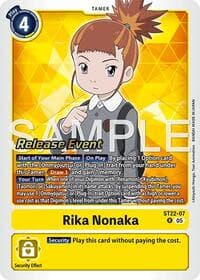 Rika Nonaka - Starter Deck 22: Amethyst Mandala Advanced Deck Set Release Event Cards - Digimon Card Game card