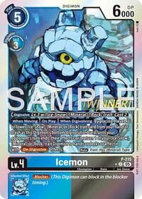 Icemon (Official Store Tournament 2026 Vol. 1 Winner) - Digimon Promotion Cards - Digimon Card Game card