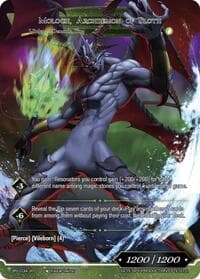 Apathetic Tyrant, Moloch // Moloch, Archdemon of Sloth - Journey to Ravidra - Force of Will card
