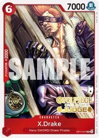 X.Drake (Judge Pack Vol. 7) - One Piece Promotion Cards - One Piece Card Game card