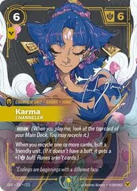 Karma, Channeler (Signature) - Spiritforged - Riftbound: League of Legends Trading Card Game card