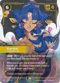 Karma, Channeler (Overnumbered) - Spiritforged - Riftbound: League of Legends Trading Card Game card