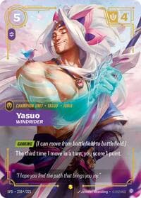 Yasuo, Windrider (Signature) - Spiritforged - Riftbound: League of Legends Trading Card Game card