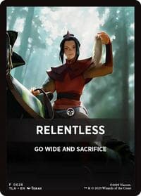 Relentless Theme Card - Avatar: The Last Airbender - Magic: The Gathering card