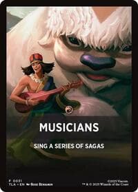Musicians Theme Card - Avatar: The Last Airbender - Magic: The Gathering card