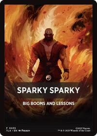 Sparky Sparky Theme Card - Avatar: The Last Airbender - Magic: The Gathering card