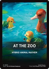 At The Zoo Theme Card - Avatar: The Last Airbender - Magic: The Gathering card