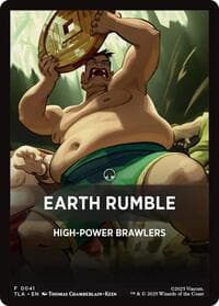 Earth Rumble Theme Card - Avatar: The Last Airbender - Magic: The Gathering card
