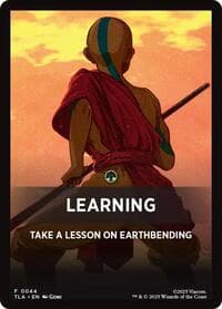 Learning Theme Card - Avatar: The Last Airbender - Magic: The Gathering card