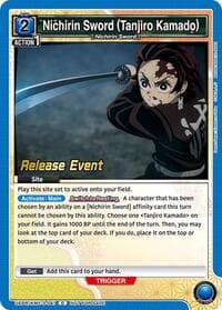Nichirin Sword (Tanjiro Kamado) - UEX05BT: Demon Slayer: Kimetsu no Yaiba Vol.2 Release Event Cards - Union Arena card