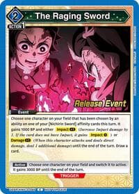 The Raging Sword - UEX05BT: Demon Slayer: Kimetsu no Yaiba Vol.2 Release Event Cards - Union Arena card