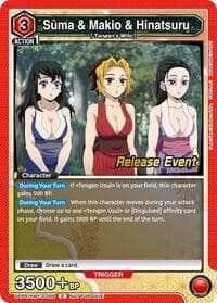 Suma & Makio & Hinatsuru - UEX05BT: Demon Slayer: Kimetsu no Yaiba Vol.2 Release Event Cards - Union Arena card