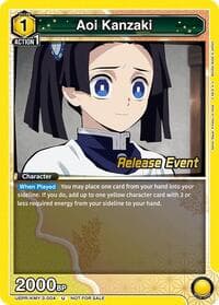 Aoi Kanzaki - UEX05BT: Demon Slayer: Kimetsu no Yaiba Vol.2 Release Event Cards - Union Arena card
