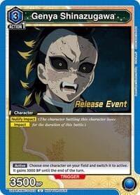 Genya Shinazugawa (023) - UEX05BT: Demon Slayer: Kimetsu no Yaiba Vol.2 Release Event Cards - Union Arena card