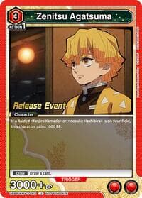 Zenitsu Agatsuma - UEX05BT: Demon Slayer: Kimetsu no Yaiba Vol.2 Release Event Cards - Union Arena card