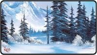 Bob Ross Black-Stitched Playmat - Winter Paradise - Ultra Pro Playmats - Playmats card