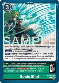 Sonic Shot - Time Stranger - Digimon Card Game card