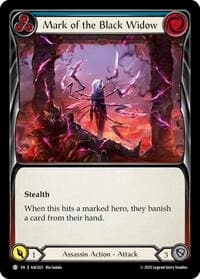 Mark of the Black Widow (Blue) - Armory Deck: Arakni - Flesh and Blood TCG card