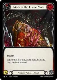 Mark of the Funnel Web (Red) - Armory Deck: Arakni - Flesh and Blood TCG card