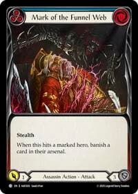 Mark of the Funnel Web (Blue) - Armory Deck: Arakni - Flesh and Blood TCG card