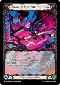 Arakni, 5L!p3d 7hRu 7h3 cR4X (Extended Art) - Armory Deck: Arakni - Flesh and Blood TCG card