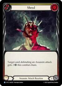 Shred (Yellow) - Armory Deck: Arakni - Flesh and Blood TCG card