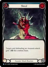 Shred (Blue) - Armory Deck: Arakni - Flesh and Blood TCG card