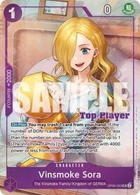 Vinsmoke Sora (CS 25-26 Top Player Pack Vol. 2) - One Piece Promotion Cards - One Piece Card Game card