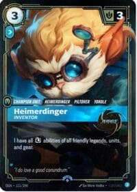 Heimerdinger, Inventor - Riftbound Judge Promotional Cards - Riftbound: League of Legends Trading Card Game card