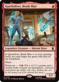 Quicksilver, Brash Blur - Marvel Super Heroes - Magic: The Gathering card