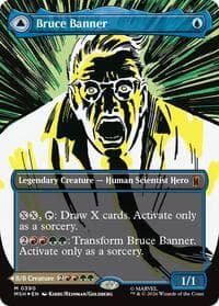 Bruce Banner (Borderless) (0390) - Marvel Super Heroes - Magic: The Gathering card