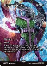 Dig Through Time (Borderless) - Marvel Universe Eternal-Legal - Magic: The Gathering card