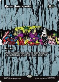Heroic Intervention (0078) (Borderless) - Marvel Universe Eternal-Legal - Magic: The Gathering card