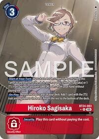 Hiroko Sagisaka (Alternate Art) - Time Stranger - Digimon Card Game card