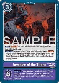 Invasion of the Titans - Time Stranger - Digimon Card Game card